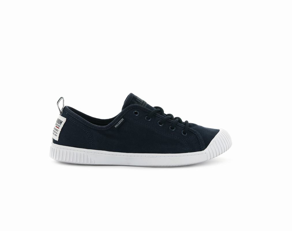 Zapatos Palladium Easy Lace Canvas Bajas Mujer - Negras ||BCEP-60753||